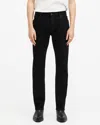 Allsaints Mens Washed Black Sid Skinny-leg Stretch-organic-cotton-blend Jeans In Jet Black