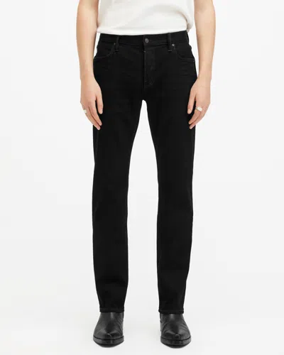 Allsaints Iggy Slim Fit Denim Jeans In Jet Black