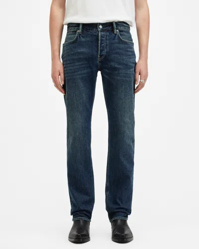 Allsaints Sid Skinny Fit Denim Jeans In Indigo Blue