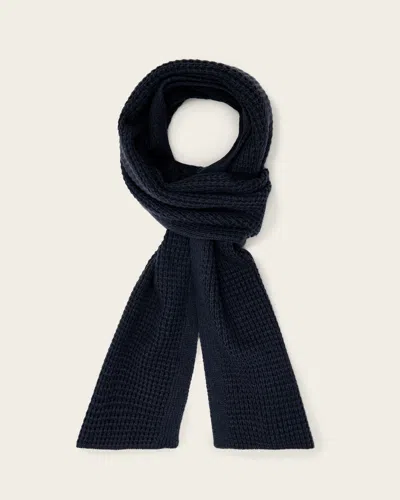 Allsaints Iggy Wool Blend Scarf In Blue