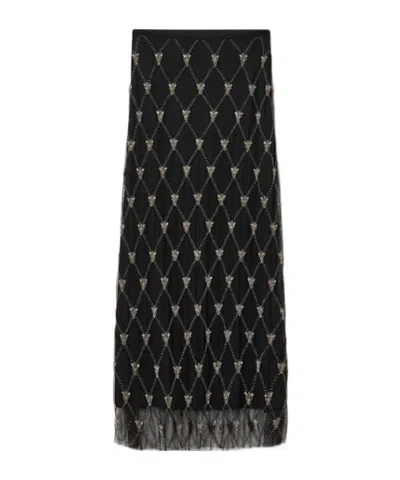 ALLSAINTS ILKA EMBELLISHED SKIRT