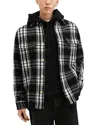 Allsaints Imber Relaxed Fit Check Overshirt In Black