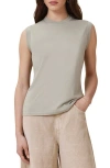 Allsaints Imogen Cotton Tank In Gray