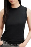 Allsaints Imogen Sleeveless Tank Top In Black