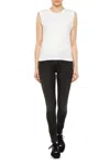 Allsaints Womens Optic White Imogen Sleeveless Cotton Top In White