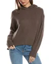 Allsaints Ines Cashmere & Wool-blend Hoodie In Brown