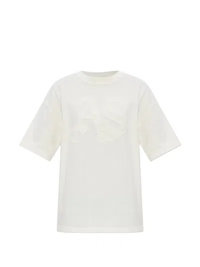 Allsaints Insignia Etta Logo-appliqué T-shirt In White