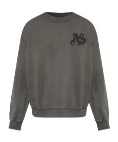 Allsaints Insignia Logo Sweatshirt In Brown