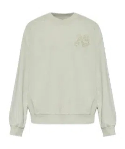 Allsaints Insignia Logo Sweatshirt In White