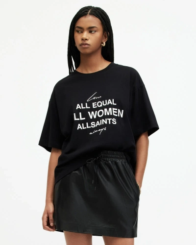 Allsaints International Women's Day Carlie T-shirt In Black
