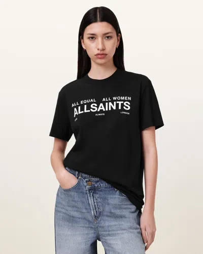 Allsaints International Women's Day T-shirt In Black