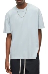 Allsaints Isac Cotton T-shirt In Bethel Blue