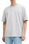Allsaints Isac Cotton T-shirt In Grey Marl