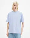 Allsaints Isac Oversized Crew Neck T-shirt In Bethel Blue