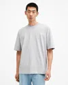 Allsaints Isac Cotton T-shirt In Grey Marl