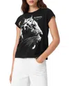 Allsaints Anna Crew Neck Short Sleeve T-shirt In Black