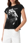Allsaints Anna Crew Neck Short Sleeve T-shirt In Black