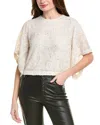 Allsaints Ivy Embellished Cropped Top In White