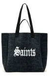 Allsaints Saints And Sinners Izzy Tote Bag In Black