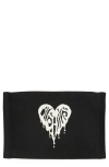 Allsaints Izzy Heart Clutch In Black