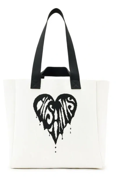 Allsaints Izzy Heart Tote In White