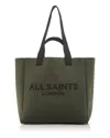 Allsaints Izzy Large Tote In Olive Green