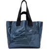 Allsaints Izzy Leather Tote In Blue