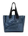 Allsaints Izzy Leather Tote In Blue