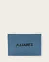 Allsaints Izzy Logo Knitted Clutch In Blue
