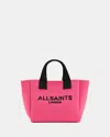 ALLSAINTS ALLSAINTS IZZY LOGO PRINT KNITTED MINI TOTE BAG