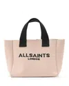Allsaints Mini Izzy Recycled Polyester Tote In Rose Dust