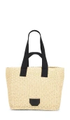 Allsaints Izzy 밀짚 토트 백