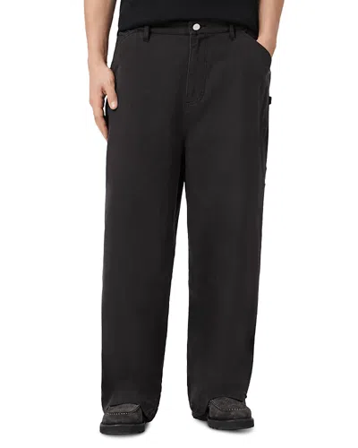 Allsaints Jackson Relaxed Fit Trouser Pants In Black