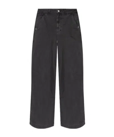 Allsaints Jackson Wide-leg Jeans In Black