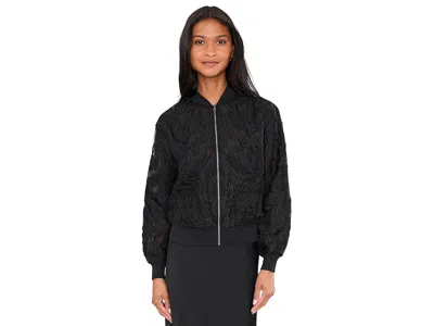 Allsaints Jade Emb Bomber In Black