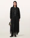 Allsaints Jade Embellished Bomber Jacket In Black