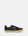 Allsaints Jaimee Low Top Leather Trainers In Black