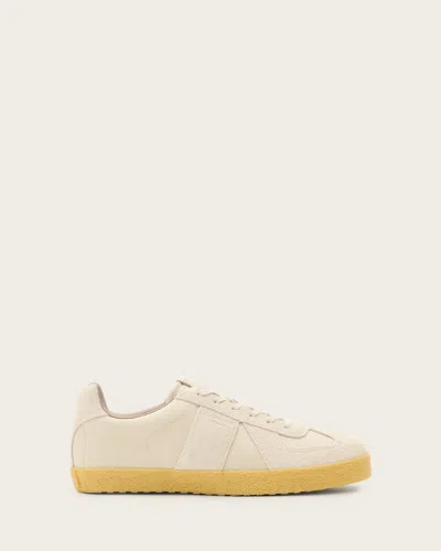 Allsaints Jaimee Low Top Ripstop Trainers In Chalk White