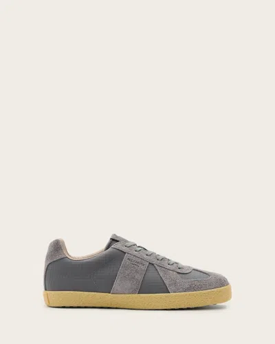 Allsaints Jaimee Low Top Ripstop Trainers In Dark Grey