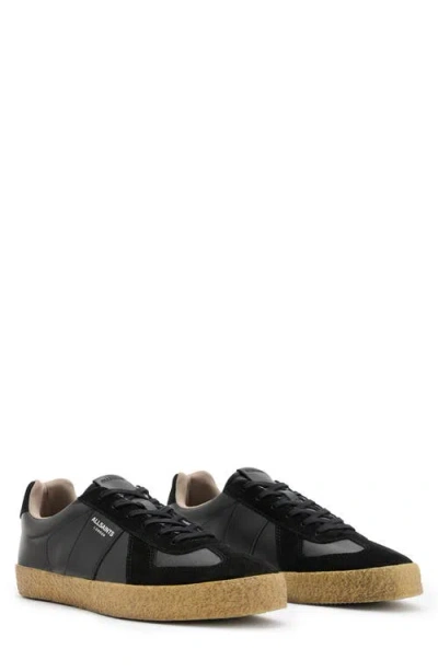 Allsaints Jaimee Low Top Sneaker In Black/gum