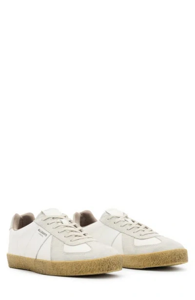 Allsaints Jaimee Low Top Sneaker In Sand/ White