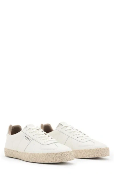 Allsaints Jaimee Low Top Sneaker In White Leather