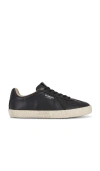 Allsaints Jaimee Leather Low-top Sneakers In Black & White