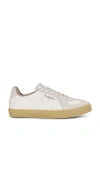 Allsaints Jaimee Low Top Leather Sneakers In 화이트