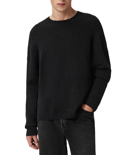 Allsaints Jakob Crew Neck Sweater In Black