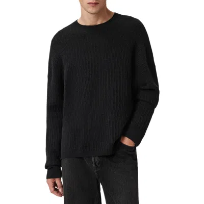 Allsaints Jakob Crew-neck Sweater In Black