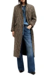 Allsaints James Check Coat In Multi
