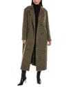 Allsaints James Check Wool-blend Jacket In Brown