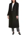 Allsaints James Wool-blend Coat In Black