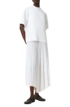 Allsaints Jax Short Sleeve Top & Pleated Sleeveless Dress In White